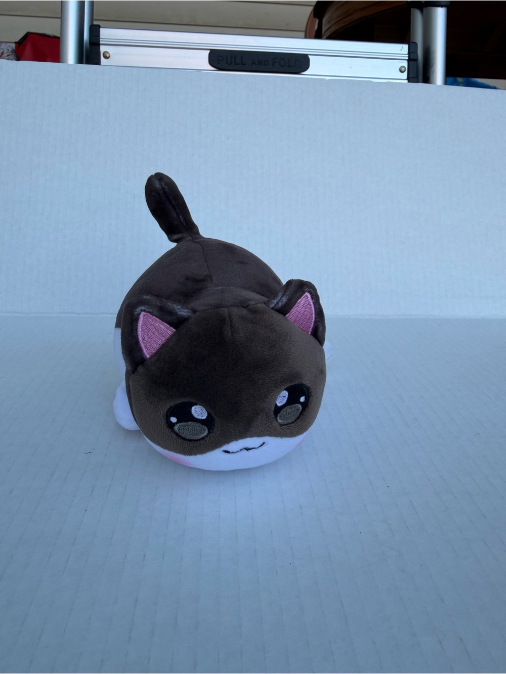 APHMAU Plush Toy - Brown and White Soft Squeezable Cat Plush
